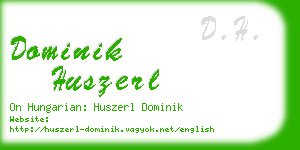 dominik huszerl business card